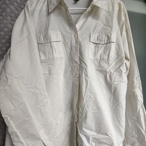 Old Navy Women's 2X Long Sleeve Button Down Dress Shirt